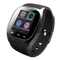 New Kids Digital Sports Waterproof Watch,Bluetooth Smart Watch Touch Screen Waterproof, Smart Phone Unlock Watch Smart Card Slot Smart Watch Pedometer Fitness Tracker (Color : Black)