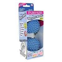 Ontel DryerMax Laundry Dryer Balls | Reusable, Natural,  Hypoallergenic Fabric Softener | Saves Dryer Time and Energy | 2 Count | Colors May Vary: Blue, Purple, Yellow