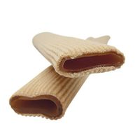 Gel Tube Toe Sleeves - Set of 2 Blister, Corn, Callus Protectors for Toe Pain - Wide Toes