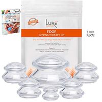 Edge Cupping Therapy Sets - Silicone Vacuum Suction Cupping Cups – Muscle, Nerve, Joint Pain Relief (Clear)