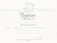 Certificate Baptism