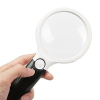Magnifying Glass, HD/Handheld/High Magnification/Magnification 20 Times, with Lights, for Children/Elderly Reading, Maintenance/Identification/Size: 210 103 30mm