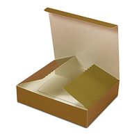 Gold Paper Candy Boxes | Quantity: 100 | Width: 5 3/8"