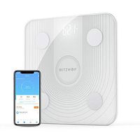 BlitzWolf Digital Weight Smart Scale, WiFi Smart Body Fat Scale APP Control BMI Data Analysis with 13 Body Metrics, Lower Consumption Health Analyzer