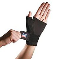 LP Wrist-Thumb Support with Stays & Splint (Unisex; Black), X-Large