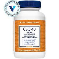 The Vitamin Shoppe CoQ10 Plus Vitamin E 100MG, Supports Cardiovascular, Energy Production Cellular Health (120 Softgels)