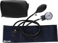 MABIS Precision Series Aneroid Sphygmomanometer Manual Blood Pressure Monitor with Calibrated Blue Nylon Cuff and Carrying Case, Cuff Size 7.7 to 11.3 inches, Child