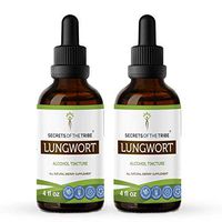 Lungwort Tincture Alcohol Extract, Organic Pulmonaria officinalis Promotes Lung Health (2x4 FL OZ)