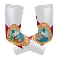 poeticcity Florida Flag 1 Pair Arm Sports Sleeves Cooling Warmer UV Protection