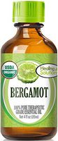 Organic Bergamot Essential Oil (100% Pure - USDA Certified Organic) Best Therapeutic Grade Essential Oil - 120ml