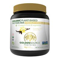 GoldenSource Proteins Organic Plant-Based Protein, French Vanilla, 1 Pound