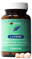 Yuve L-Lysine 500 mg Essential Amino Acid - Immune, Cold Sores & Collagen Synthesis Support - Maintain Healthy Arginine Levels & Optimal Calcium Absorption - Vegan, Gelatin-Free, Non-GMO - 50 Capsules
