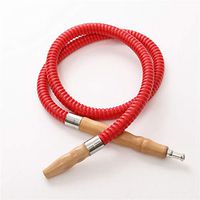 Hookah Hose Washable Detachable Mouth Tip Shisha Hose 3.2ft Red
