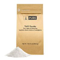 100% Pure Betaine Anhydrous Trimethylglycine (TMG) Powder, 1 lb, Vegan & Gluten-Free, Manage Homocysteine & Methyl Levels, Helps Energy & Mood, Unflavored, Made in USA, Eco-Friendly Packaging*