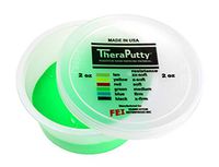 CanDo TheraPutty Standard Exercise Putty, Green: Medium, 2 oz