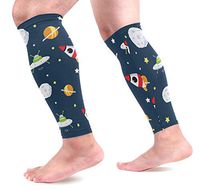 LEVEIS Space Ship Arm Sleeves UV Protection for Men Women Sunblock Protective Gloves Running Golf Cycling Driving Long Arm Cover 1 Pair