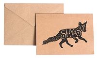 Shy but Still Sly Fox Stationery Note Card Set
