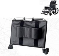 CHENGL Wheelchair headrest headrest Pillow Adjustable, Adjustable Increase Padding for Adults Portable Universal Wheelchair Accessories, 16"-20.5" (Black)