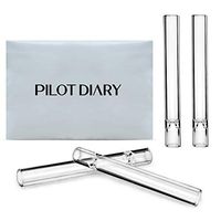 PILOT D Quartz Tube Greens Straw 3.6" Filter Accessories × 4