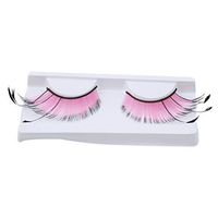 Meolin Handmade 1Pair Feathers False Eyelashes For Fancy Dress Party,Rose pink,4.291.950.58inch