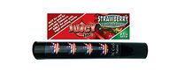 Herb Airtight Tube Pocket Protector with Juicy Jay's Strawberry 1.25 Flavored Hemp Rolling Papers 1 Count DC Crafts Nation- Flag Leaf