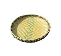 DRAGON SONIC Handmade Bamboo Plaque No Leakage of Bamboo Sieve Dry Goods Dustpan