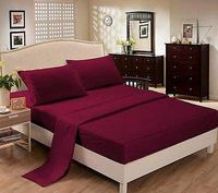 Sheets sets-1800 Series,Microfiber,Pillowcase,Fitted Sheets, Flat Sheets Cardinal Red/Queen Size