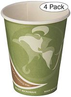 Eco-Products ECOEPBRHC12EWPK Evolution World PCF Hot Cups, Post-Consumer Fiber, Recycled, 12 oz (Pack of 50) (Fоur Расk)