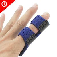 Finger Splint, Luniquz Finger Brace for Little Trigger/Mallet Finger, S/Blue