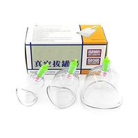 Massage Cups, Joint cans Vacuum Cupping Device Aspirating Household Knee cans Curved U-Shaped cans Shaped cans Set of 3 Cans,2Set