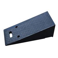 Quisilife Rubber Ramp Portable Rubber Road Along Slope Road Along Uphill Pad Triangle Wood Reflective Road Slope Step Pad (Color : Black, Size : 70x30x23cm)