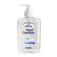 Refreshing Hand Sanitizer Gel, Washless Hand Soap Gel, 300ML Super-Large Capacity Household Cleaning Gentle Hydrating Hand Sanitizer Soothing Gel,Non-irritating,Pump Bottle (300 ML) (White1)