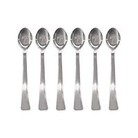 Mini Catering Dessert Appetizer Disposable Tasting Spoons, 240 count, 4 inches, Silver Finish