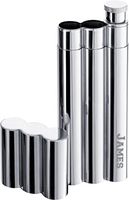 Personalized Visol Mastiff Stainless Steel Cigar Case and Hip Flask with Free Engraving