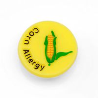 StickyJ Corn Allergy Rubber Medical Bracelet Button for Children