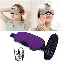 NANANA Warming Night Massage Mask, Electric USB Heated Eye Mask to Relieve Eye Stress, Warm Therapy to Clog Glands, MGD and Blepharitis, 195x105mm,Purple,C