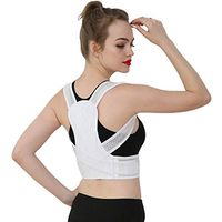 SPLY DTEM (Back Support Belt - Invisible Summer Kyphosis Correction Belt for Adults Child's Child Anti-Buckle Concealer Men's and Women's Back Correction Clothing (Color: White, Size: XS)