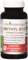 Vita Essentials Methyl B12 5000 Mcg Tablets, 60 Count