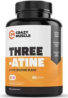 Creatine Pills - Keto Friendly Muscle Builder - 1,667 mg Tablets (100% + More Than Capsules) - Over 5000mg (5 Grams) of Creatine Monohydrate, Pyruvate + AKG - Optimum Strength Bodybuilding Supplements
