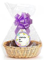 Lavendar Garden 2Pack Designer Cello Bags/Tags/Bows Cellophane Extra Large Gift Basket Packaging Bags Flat 25" X 30"