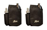 2 Pcs of Nylon Canvas Travel Carrying Case Vapor Pouch Storage Organizer Bag W/Belt Holster for Vape Mod (No Devices Included)