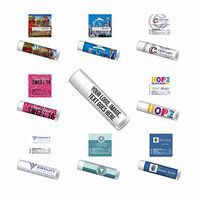 Personalized Lip Balm—Bulk 100-Piece Pack—Free Design Assistance. Beeswax, Aloe, Coconut Oil, SPF 15. Promotional Giveaway Items.