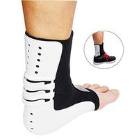 MOXIN Ankle Brace with Side Stabilizers Foot Splint Ankle,Corrector Foot Drop Posture Helps Relieve Symptoms of Plantar Fasciitis Firm Stabilizing,Black,Left