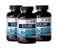 Fat Burning and Weight Loss Pills - Keto 3000MG - EXOGENOUS Ketone Complex - Zero CARBOHYDRATES - Keto Vitamin Supplement for Women - 3 Bottles 180 Capsules
