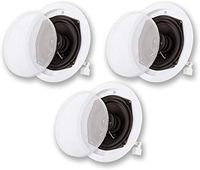 Acoustic Audio R191 in Ceiling/in Wall 3 Speaker Set 2 Way Home Theater 600 Watt R191-3S