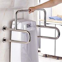 Echotang Bathroom Handrail Non-Slip Stainless Steel Handrail Toilet Safety Rail Grab Bar Support Frame for Pregnant, Elderly, Disabled Use