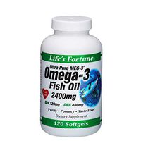 Life's Fortune Ultra Pure MEG-3® Omega-3 Fish Oil 120 Softgels