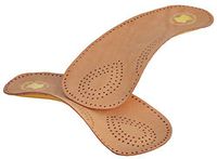 Medipaq Deluxe Leather High Arch Support 3/4 Length Insoles 1x Pair 13-15