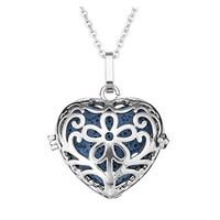 Top Plaza Diffuser Pendant Necklace Lava Rock Stone Aromatherapy Essential Oil Diffuser Necklaces Love Heart Locket Necklace 28 Inches Chain with 7 Lava Stone - Heart Necklace #3