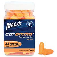 Mack's Ear Ammo Soft Foam Ear Plugs For Men, 44 Pair - 30 dB High NRR,Comfortable Ear Protection for Power Tools, Shooting Sports, Motorcycles, Travel, Sleeping, Loud Noise